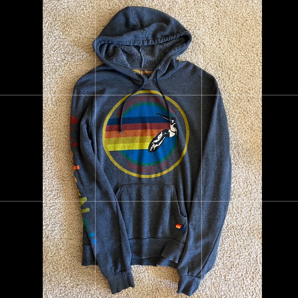 Aviator Nation pullover charcoal unisex L